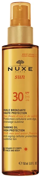 "Nuxe" saulės įdegio aliejus veidui ir kūnui Spf30 150ml