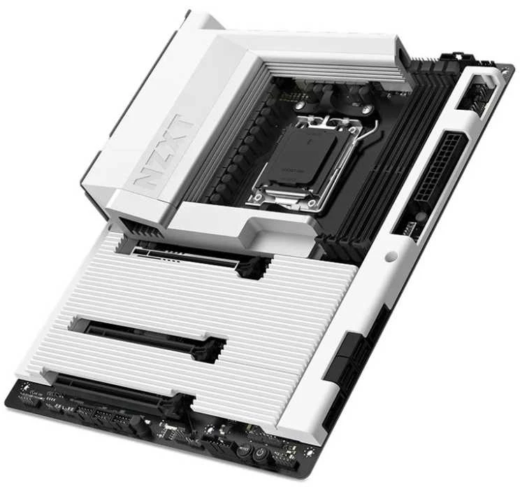 Pagrindinė plokštė NZXT N7 B850 WiFi baltas DDR5 AM5 baltas dangtelis N7-B85XT-W1