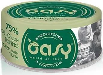 Maisto produktai - Oasy More Love vištienos ir tuno šlapias kačių maistas 70g
