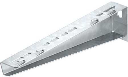 OBO Bettermann Šviesos laikiklis su iškyšomis, 110 mm ilgio, OBO grotelių loveliui, įskaitant varžtų komplektą M10 x 25, galvaniškai cinkuotas.