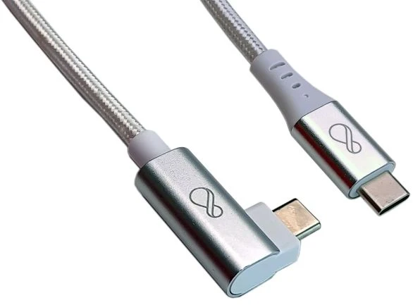 Ochno USB-C-C laidas Gen2, kampinis, 0,7 m
