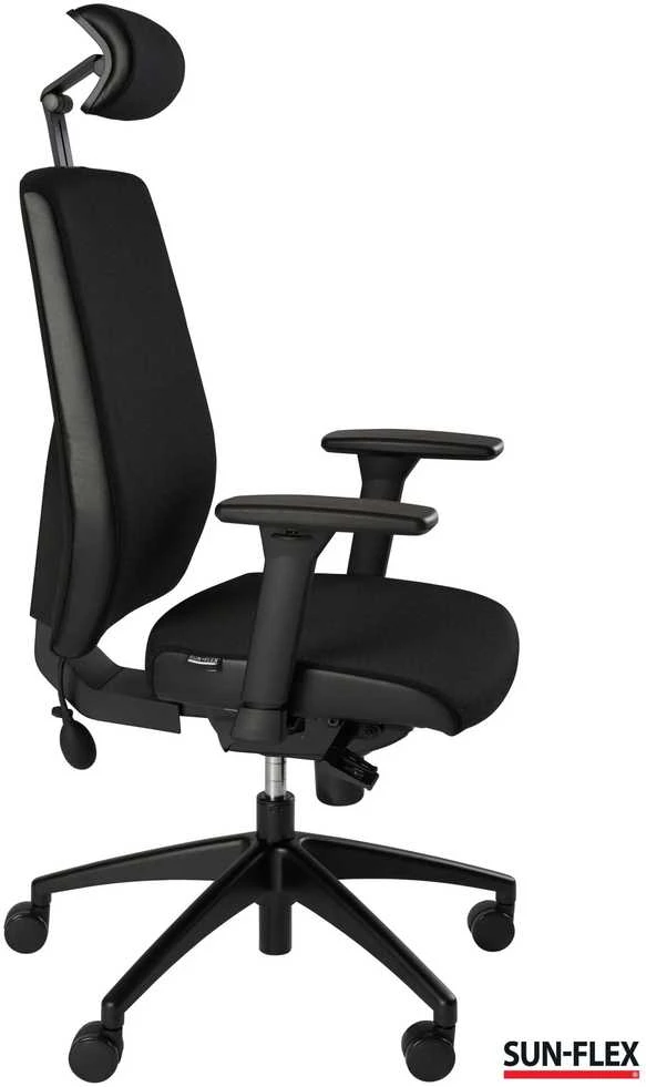 Biuro kėdė SUN-FLEX®OFFICECHAIR HB Onyx Juodas