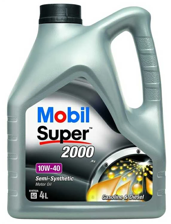 Mobil Alyva SUPER 2000x1 10W/40 pusiau sintetinė varikliams 4 L