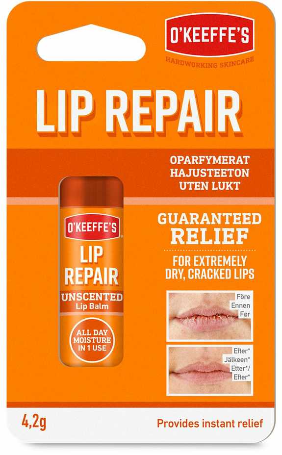 Okeeffes Okeeffes Lip Repair Unscented Lūpų balzamas