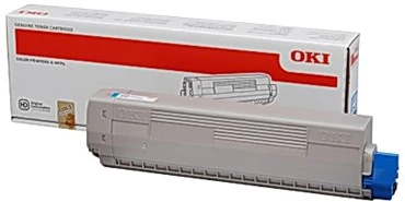 OKI C831 C841 dažų kasetė žalsvai mėlyna standartinė talpa 10 000 puslapių 1 pakuotė žydrai dažų kasetė C831/C841 series (10K)