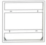 OPPLE Lighting 140055484, tvirtinimo komplektas, balta, Opple UGR19, 600 mm, 600 mm, 50 mm