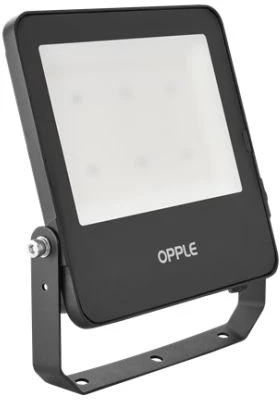 OPPLE Lighting LEDFlood-E3 Re246-70W-830-BL, Juoda, IP66, Aliuminis, Polikarbonatas (PC), Grūdintas stiklas, I, IK07, 1 m