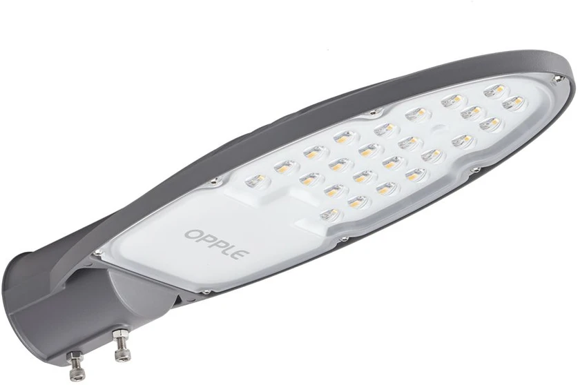 OPPLE StreetKA G2 gatvės šviestuvas 5000 lm 40 W 4000K IK08 IP66, pilkas