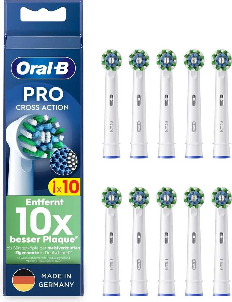 Oral-B Pro Cross Action brush heads pack of 10