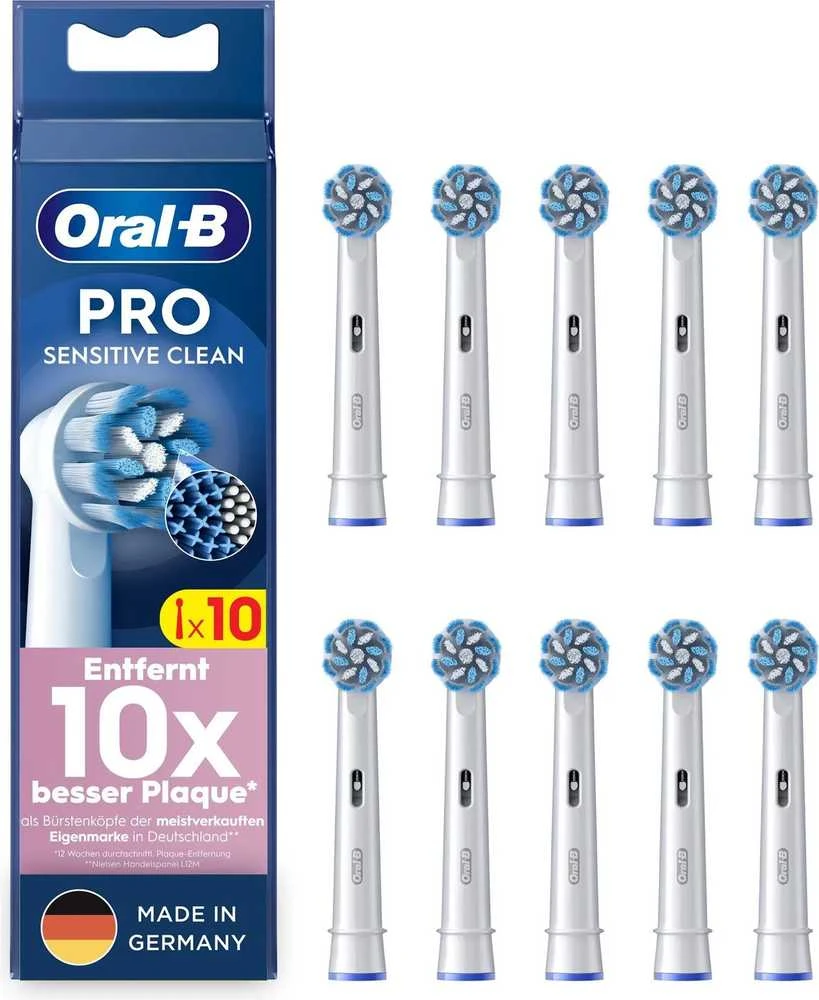 Oral-B dantų šepetėlių galvutės Pro Jautrus Clean 10 pak.