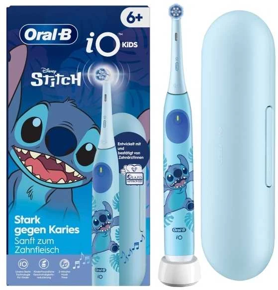 Dantų šepetėlis Braun Oral-B iO 2 Kids 6+ Stitch + Dėklas mėlyna