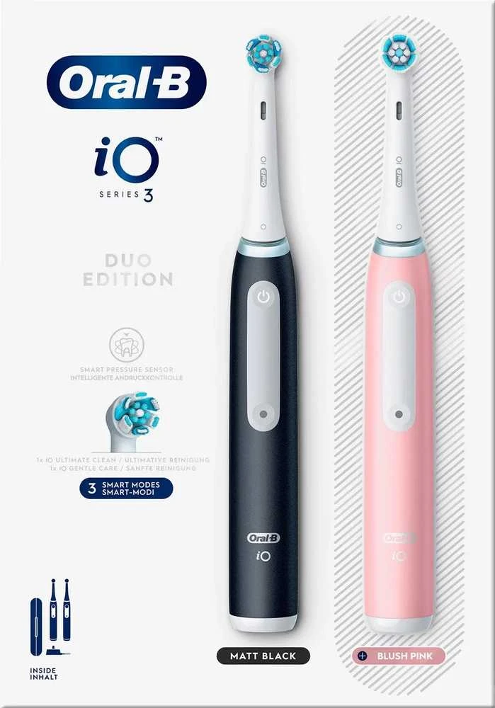 Oral-B iO Series 3 Duo elektrinių šepetėlių komplektas