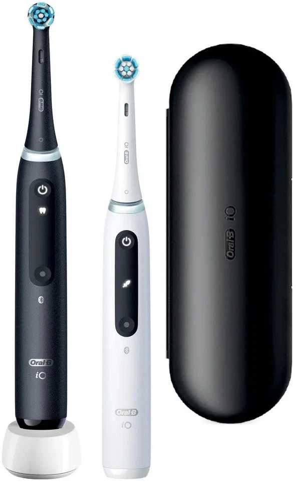 Dantų šepetėlis Oral-B iO Series 5 Duo juoda / balta su 2 rankena