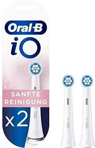 Oral-B | Replaceable Dantų šepetėlis Heads | iO Refill Gentle Care | Heads | Suaugusiems | Šepetėlių skaičius galvutės įeina 2 | Number of teeth brushing modes Does not apply | Baltas