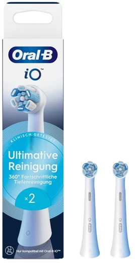 Oral-B iO šepetėlių galvutės, baltos, 2 vnt.