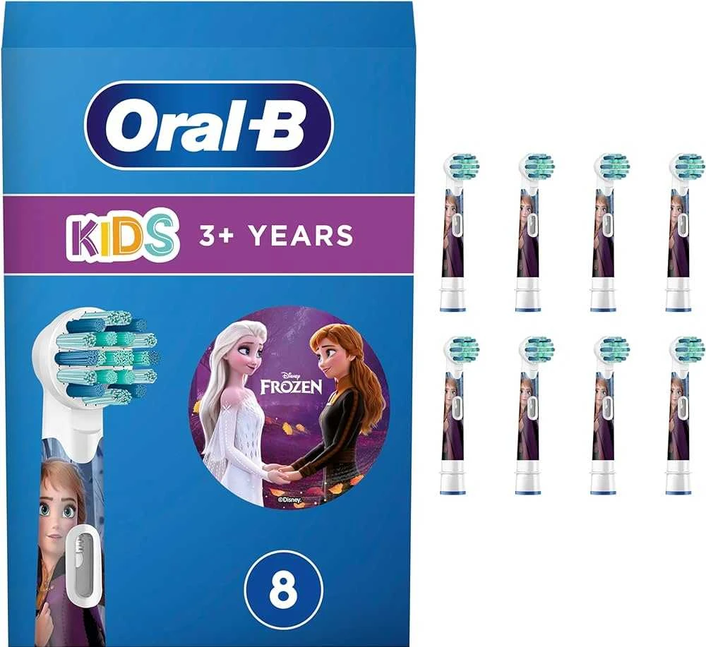Braun „Oral B“ vaikams užšaldytos pakaitinės dantų šepetėlio galvutės, 8 vnt.