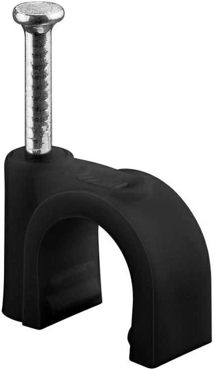 Flop uchwyt kabla apvalus JUODA Goobay 100x 9mm