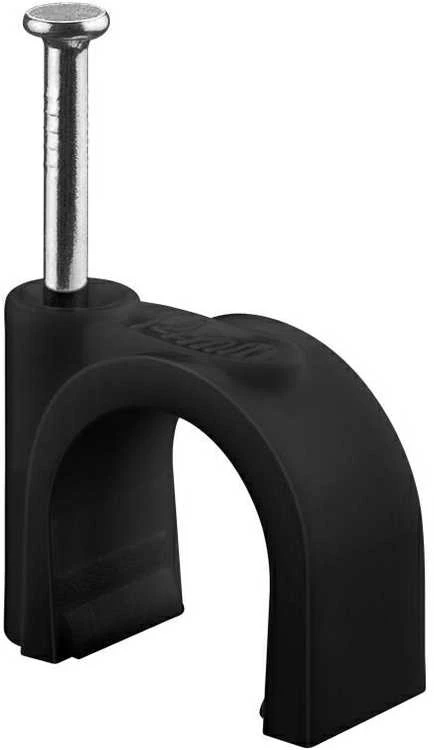 Flop uchwyt kabla apvalus JUODA Goobay 100x 14mm