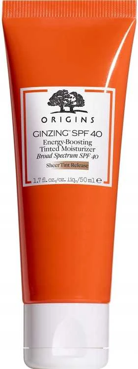 Origins Ginzing Energy-Boosting Tinted Moisturizer SPF 40 gaivinamasis drėkinamasis kremas, 50 ml