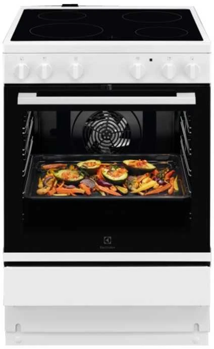 Viryklė Electrolux LKR64000NW keraminė kaitlentė, balta