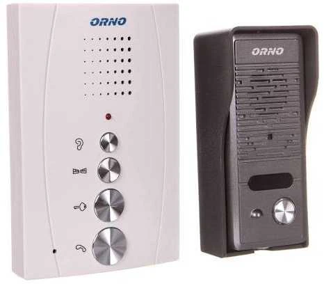 Orno Rinkinys Vienos šeimos domofono komplektas, be ragelio, juodas ELUVIO