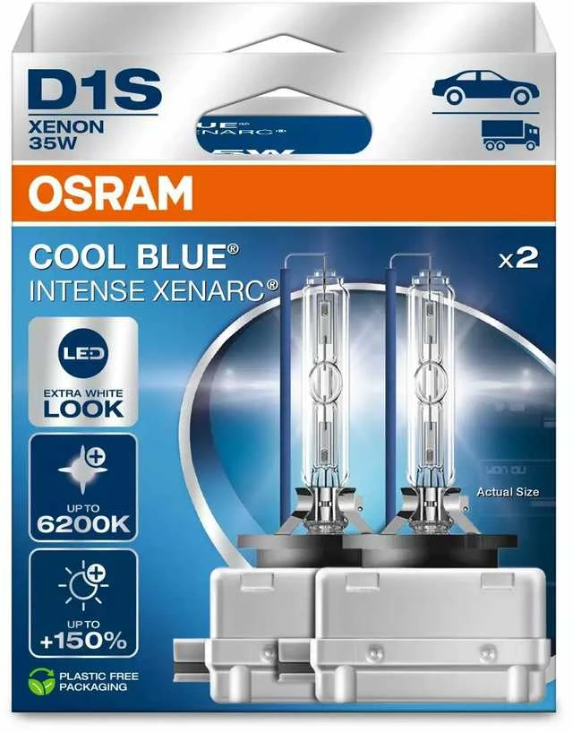 Osram D1S ksenoninių lempučių pakuotė