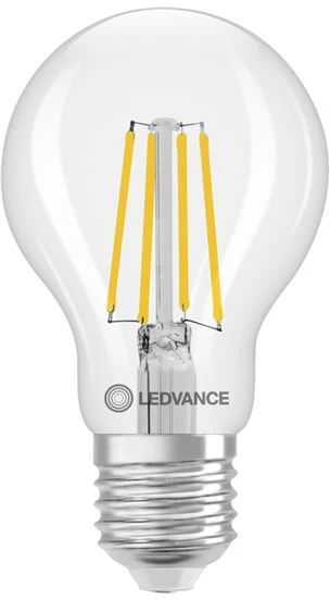 Osram 3,4W LED lemputė CLASSIC A, E27, skaidri, 320°, 2700K, dimeriuojama