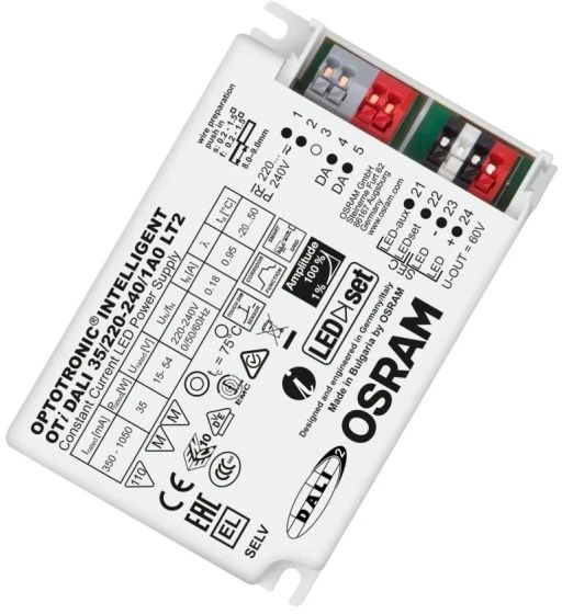 Osram 35W LED maitinimo šaltinis OPTOTRONIC, 350-1050mA, DALI2, NFC