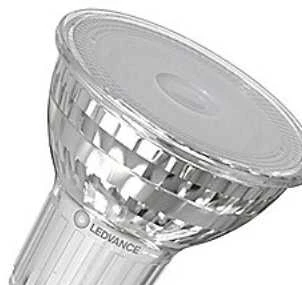 Ledvance 3,7W LED lemputė PAR16, GU10, PAR16, skaidri, 36°, 2700K, dimeriuojama