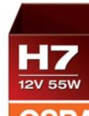Osram H7 12V 55W lemputės pakuotės detalė