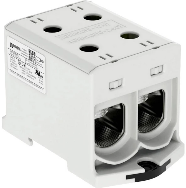 Ouneva Oy Universalus gnybtas su OTL izoliacija, aliuminis/vario, 2*(35-240) mm2, pilkas