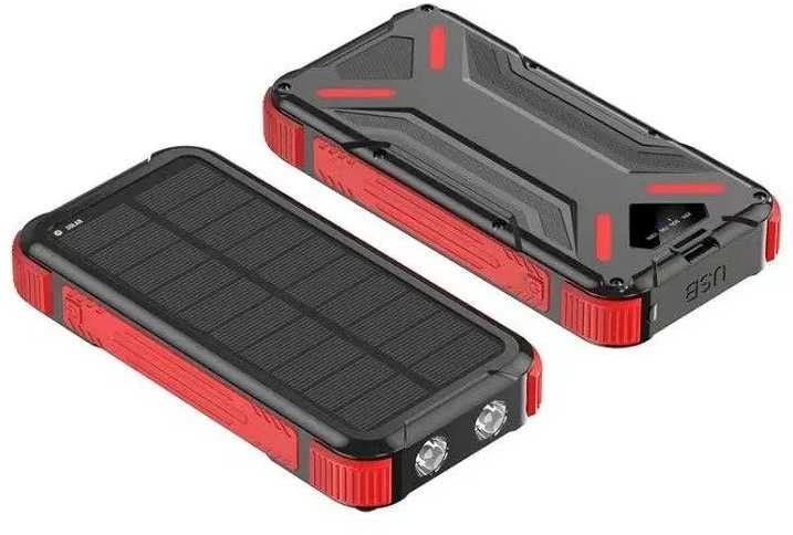 Outdoor Lauko nešiojamas akumuliatorius su saulės baterija, 20 000 mAh