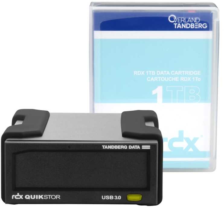 Tandberg RDX 1 TB išorinio disko rinkinys