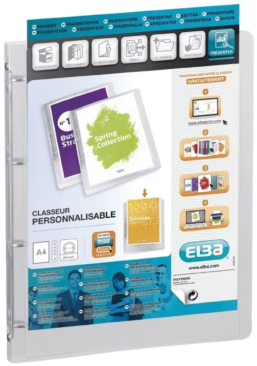 Oxford Elba Elba 100201432, A4, Polypropylene (PP), Transparent, 12 pc(s)