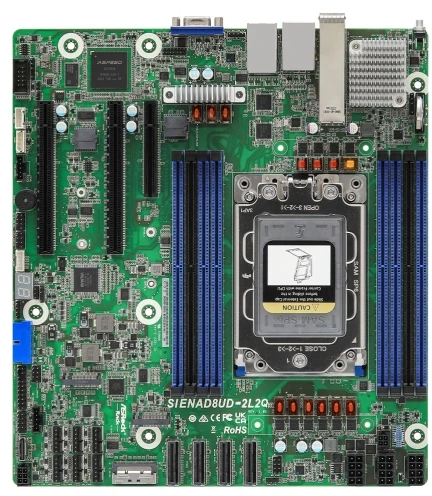 Pagrindinė plokštė ASRock Mainboard SIENAD8UD-2L2Q micro-ATX gniazdo SP6 Single