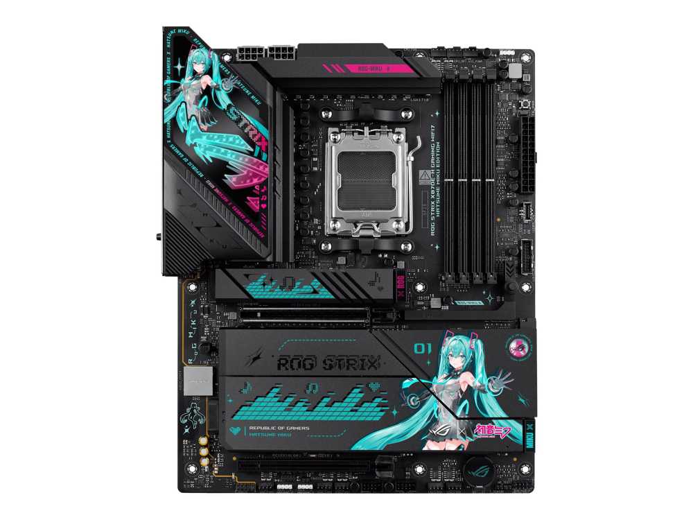 Pagrindinė plokštė ASUS ROG STRIX X870E-H GAMING WIFI7 HATSUNE MIKU EDITION