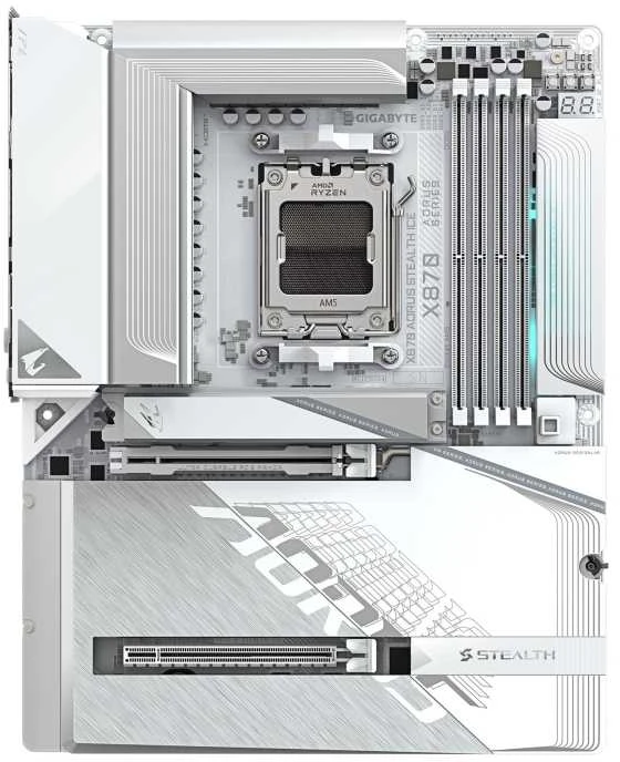 Pagrindinė plokštė GIGABYTE X870 AORUS STEALTH AMD X870 AM5 lizdas ATX