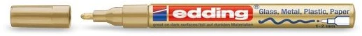 Edding 751, Auksas, Auksas, Balta, 1 mm, 2 mm, 10 vnt.