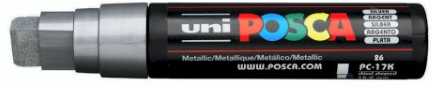 Uni-Ball Uni Marker Do Każdej Powierzchni POSCA PC-17K Sidabrinis