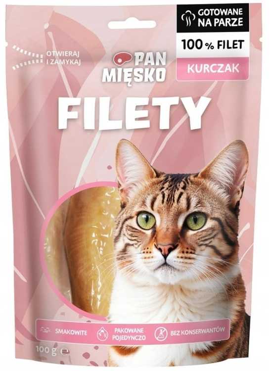 Kačių Priedas - PAN MIĘSKO Vištienos Filė Natūralus Be Glitimo 100g