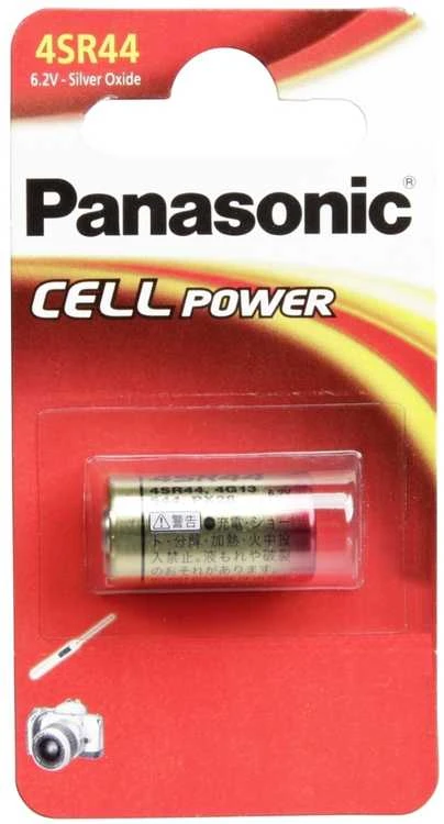 Baterija - Panasonic 4SR44 Sidabro Oksidas 6.2V 13mm x 25mm 14g