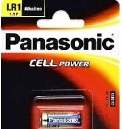 Baterija - Panasonic LR01 1.5V Alkalinė Baterija LR1 12mm x 30.2mm 13g