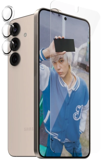 „Panzer Glass PanzerGlass ® 2 viename“ apsaugos rinkinys „Samsung Galaxy S25+“, „Samsung“, „Samsung - Galaxy S25+“, Sausas klijavimas, Atsparus įbrėžimams, Atsparus smūgiams, Permatomas, 1 vnt.