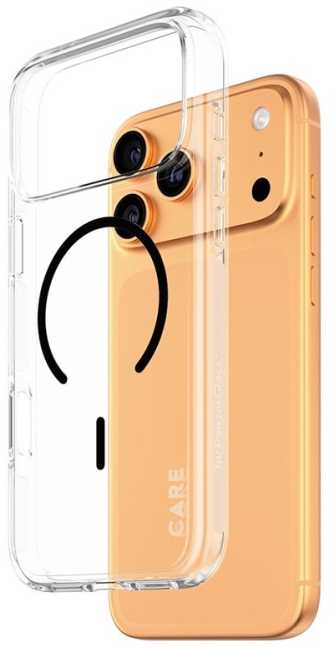 Dėklas Panzer Glass PanzerGlass CARE™ by ® Urban Explorer Case Transparent w. Juodas MagSafe iPhone 17 Pro Max, Dangtelis, Apple, Apple - iPhone 17 Pro Max, Juoda