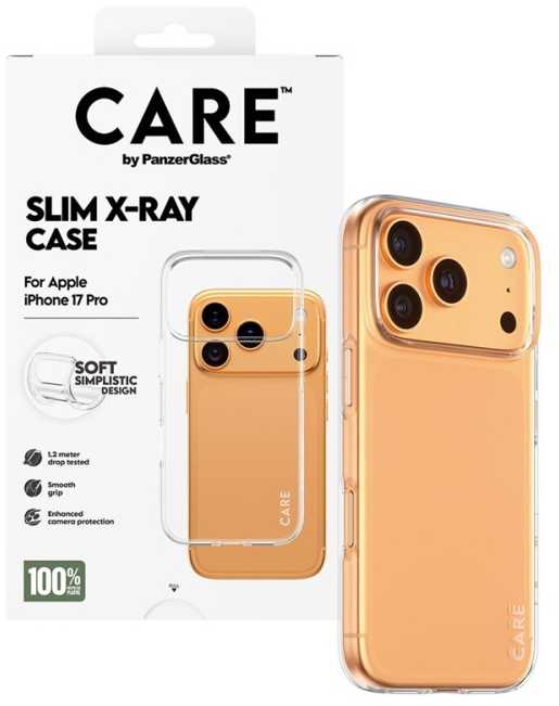 Panzer Glass PanzerGlass CARE™ by ® X-Ray Case iPhone 17 Pro, Dėklas, Apple, Apple – iPhone 17 Pro, Skaidrus