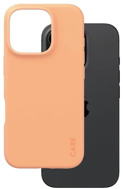 Dėklas Panzer Glass PanzerGlass PanzerGlass CARE mados spalvos iPhone 16 Pro persikų