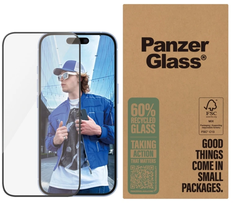 Panzer Glass „PanzerGlass ®“ ekrano apsauga „iPhone 16 | 15“ | Itin plataus prigludimo | Didelio dydžio, „Apple“, „Apple“ – „iPhone 16“, „Apple“ – „iPhone 15“, Sauso klijavimo, Atsparus įbrėžimams, Atsparus smūgiams, Permatoma, 50 vnt.
