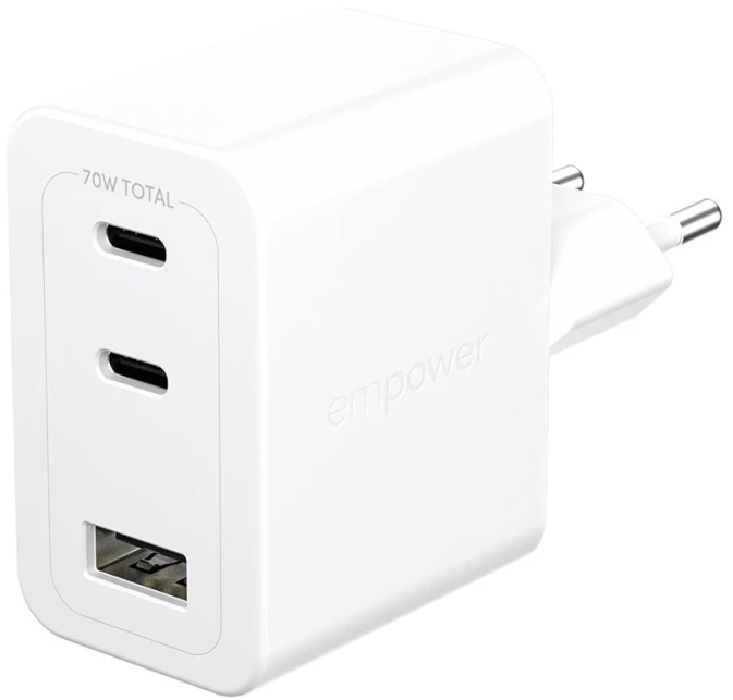 Panzer Glass Įkroviklis PanzerGlass empower Turbo jungiama į tinklą 1x USB-A 2x USB-C (EM31479)