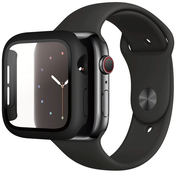 Panzer Glass PanzerGlass Viso korpuso Apple Watch Series 4/5/6/Se 44mm ekrano apsauga, Juoda