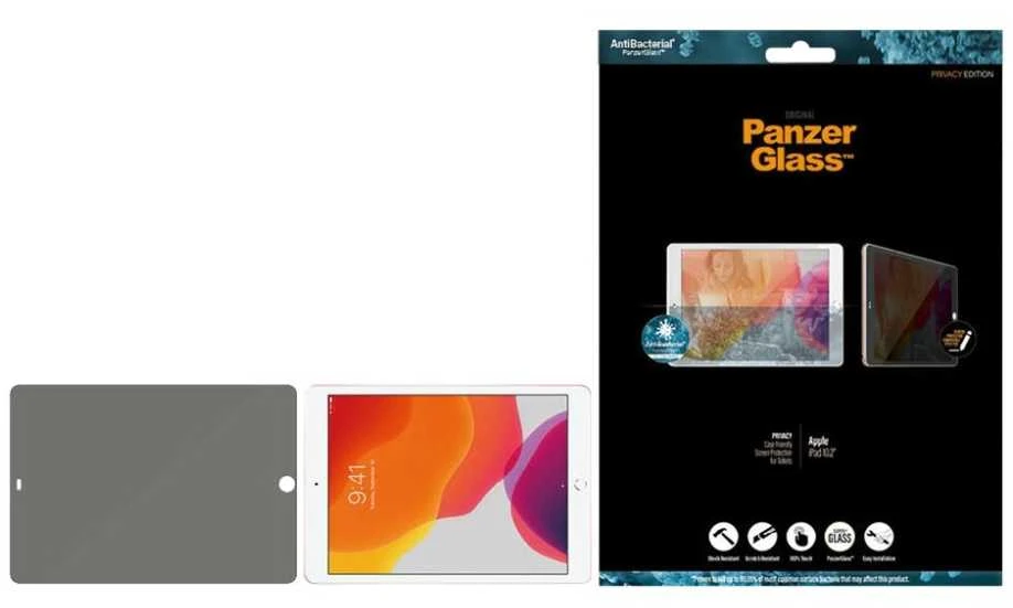 Panzer Glass PanzerGlass Case Friendly Privacy P2673 Skaidrus, Ekrano apsauga, Apple iPad 10.2''